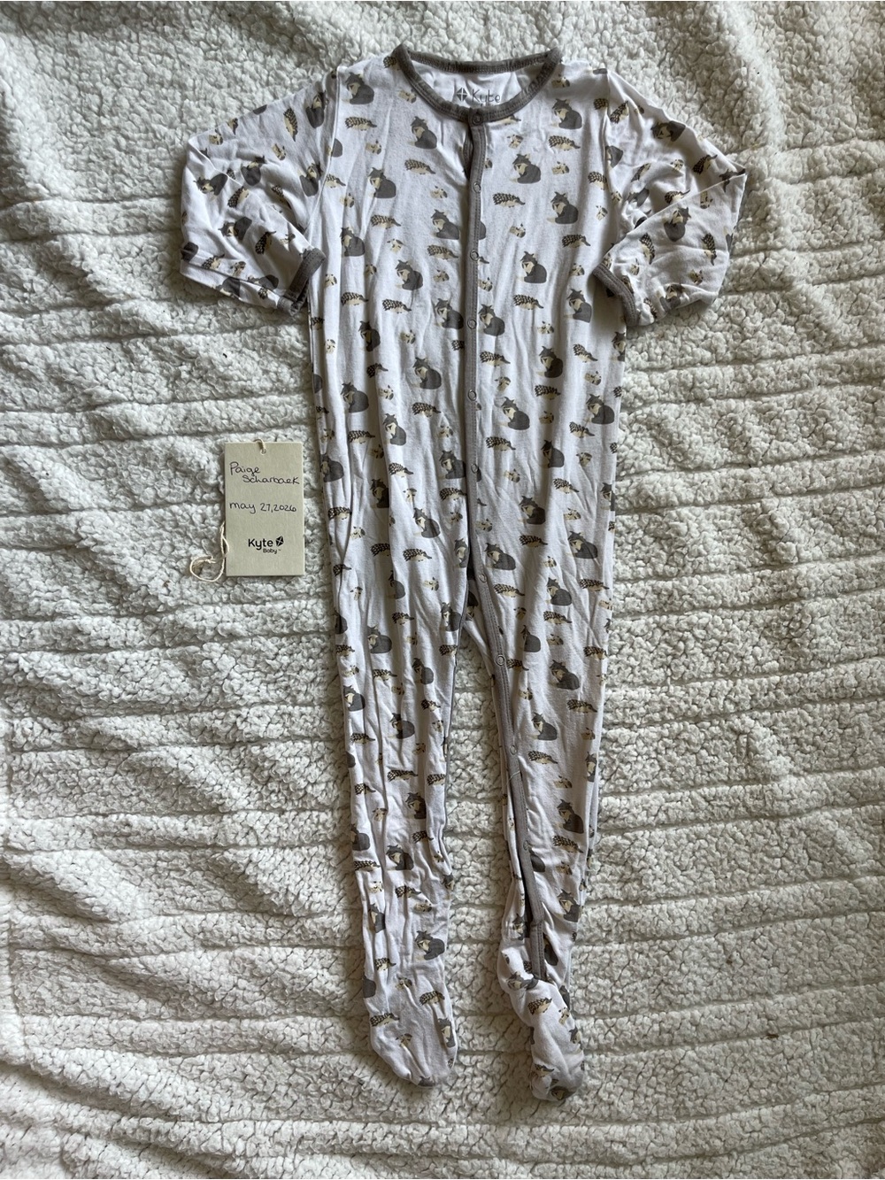 Kyte baby woodland Footed Baby Sleeper